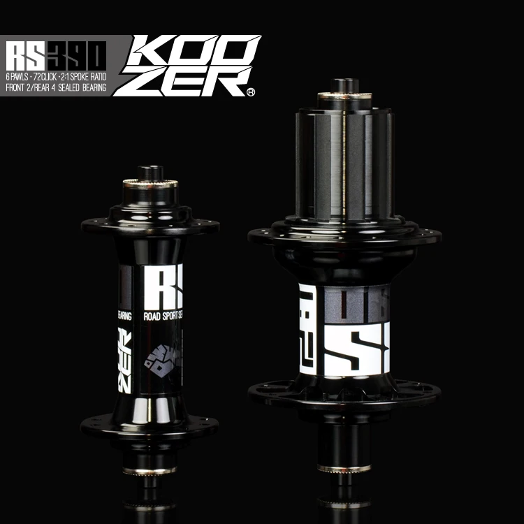KOOZER RS390 ступицы для шоссейного велосипеда 100/130 мм Передняя Задняя 2 + 4 подшипника