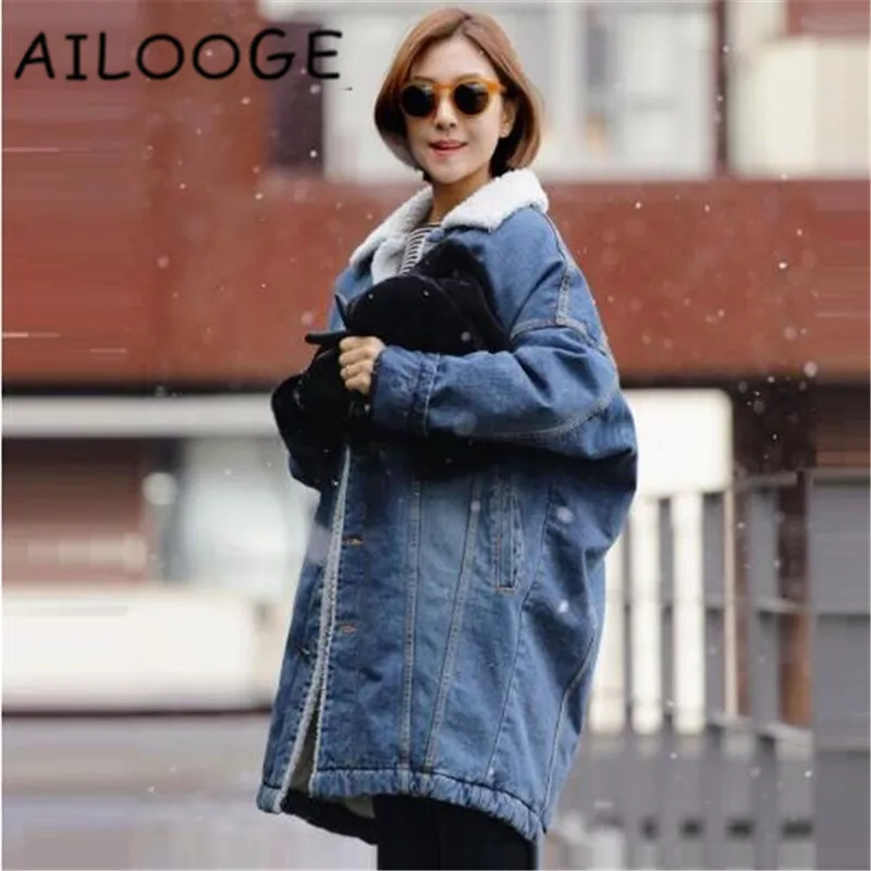 2018 Теплый Зимний Длинный Бомбер для женщин весна осень пальто с капюшоном джинсы
