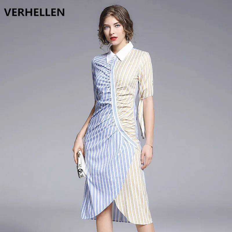 VERHELLEN высокое качество 2019 модное дизайнерское подиумное платье Летнее женское