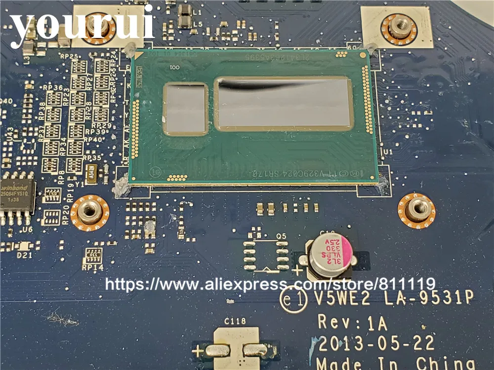 V5WE2 LA 9531P Материнская плата ноутбука NBMFN11006 NB.MFN11.006 для Acer E1 572G Тесты оригинальная