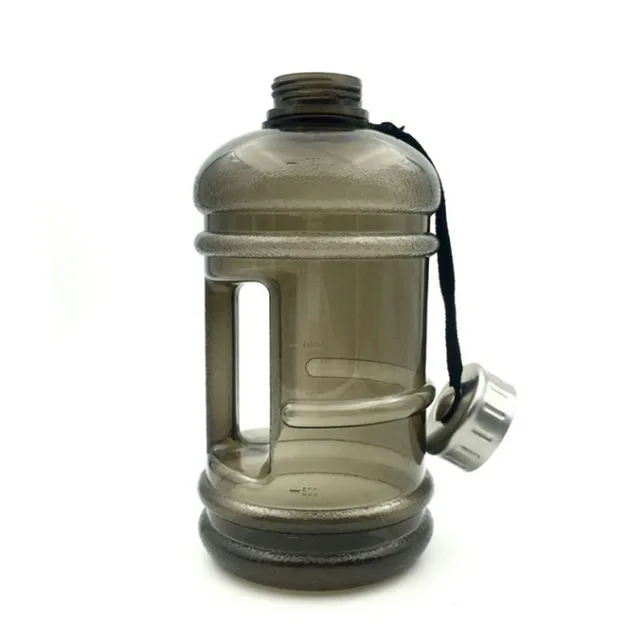 2,2 л libera BPA Grande Palestra Sport Allenamento Da viaggio, л бутылка для воды для фитнеса BPA FREE - Цвет: Черный