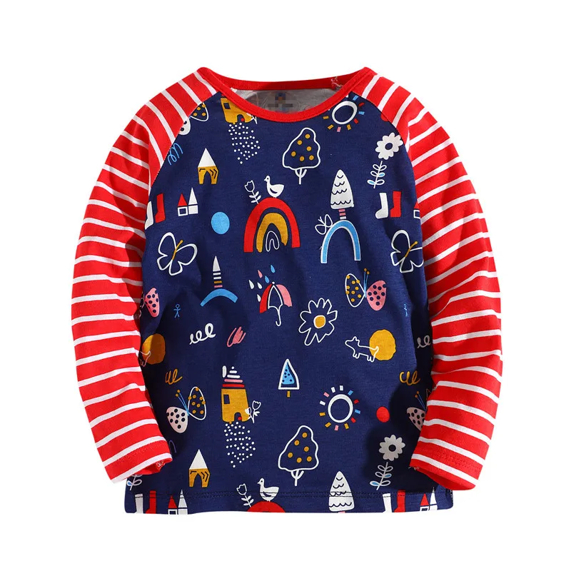 Детские футболки с цветами для девочек детская брендовая одежда малышей