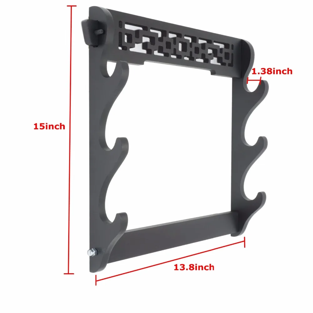 3 слойный держатель для меча настенное крепление витрина японского самурайского