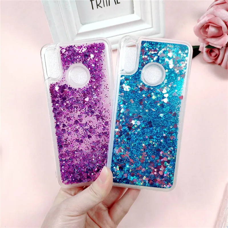 Huawei P Smart чехол, блестящий чехол для Coque huawei P Smart Plus PSmart, Жидкостная динамика, мягкий силиконовый чехол для телефона s