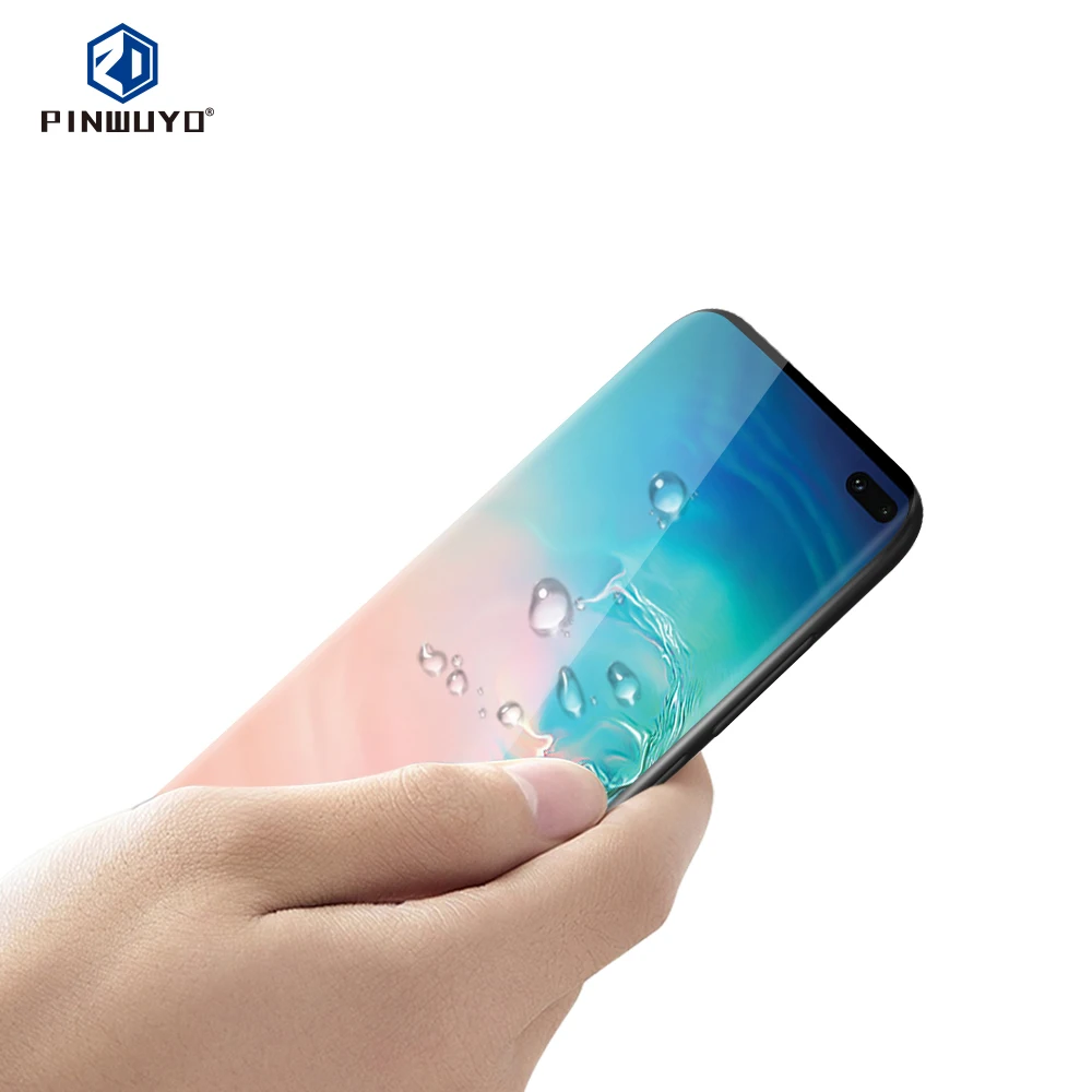 Pinwuyo 3D горячей гибки Экран протектор для samsung Galaxy S10 Plus закаленное Стекло 6 4 дюймов
