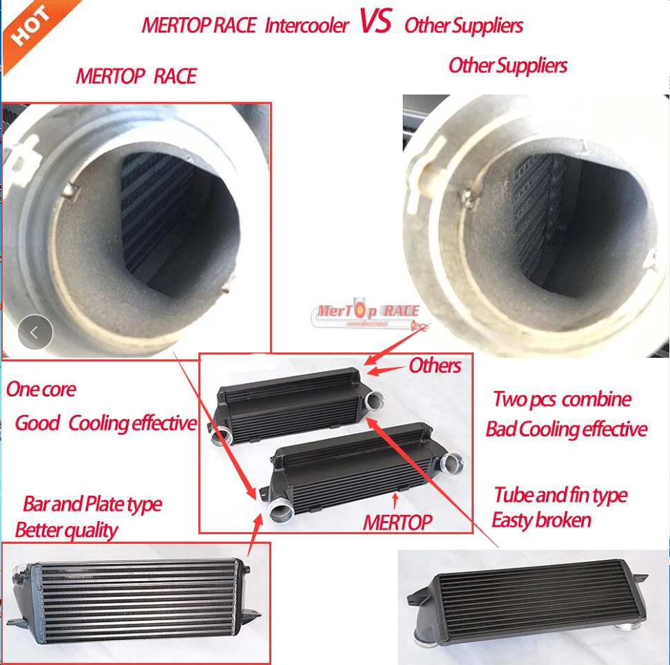 MERTOP Race Performance (тип стержня и пластины) Переднее Крепление интеркулера N54 N55 E82 135i E9X