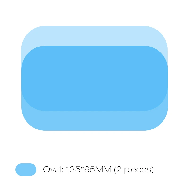 2PCS 135x95MM LOEN 2 шт./лот непромокаемый автомобильный пленка на зеркало заднего вида стикер Анти-туман защитная пленка дождь щит Замена для автомобиля оконное зеркало - Название цвета: 2PCS 135x95MM