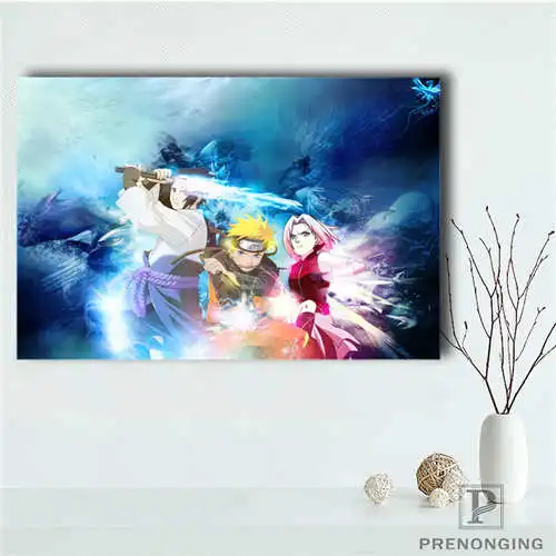 Canvas Poster Пользовательские Холст плакат Наруто(1) Печатные плакаты ткань настенные художественные картины для декора гостиной#18-12-05-H-06-289 - Цвет: Canvas Poster