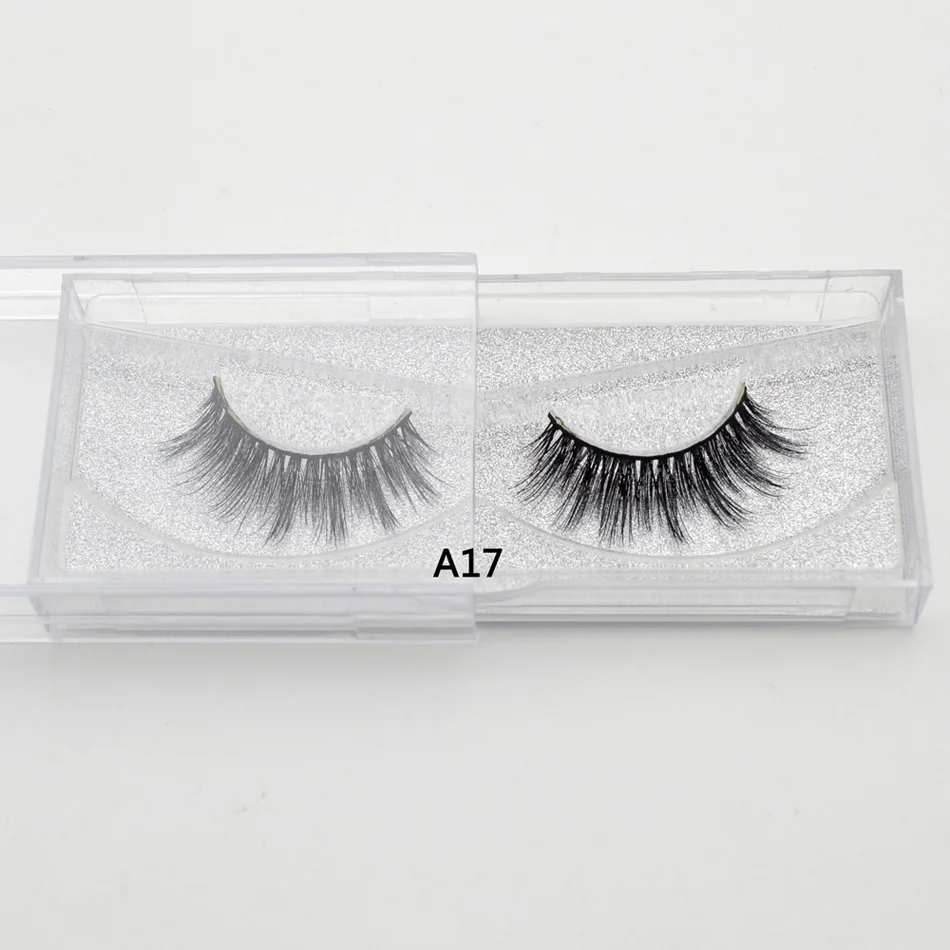 Lash норковые ресницы 3D норковые накладные стойкие ресницы натуральные легкие норковые ресницы 1 пара блестящая упаковка Новинка - Длина: A17