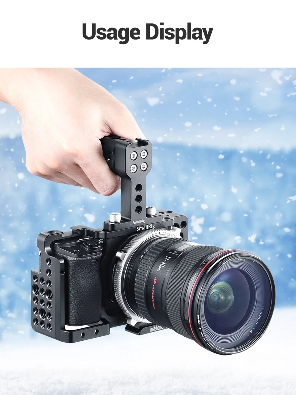 SmallRig Универсальный Топ ручка с холодным башмаком пластина для цифровой Dslr камеры клетка мониторы светодиодный микрофон башмак крепление DIY-1638