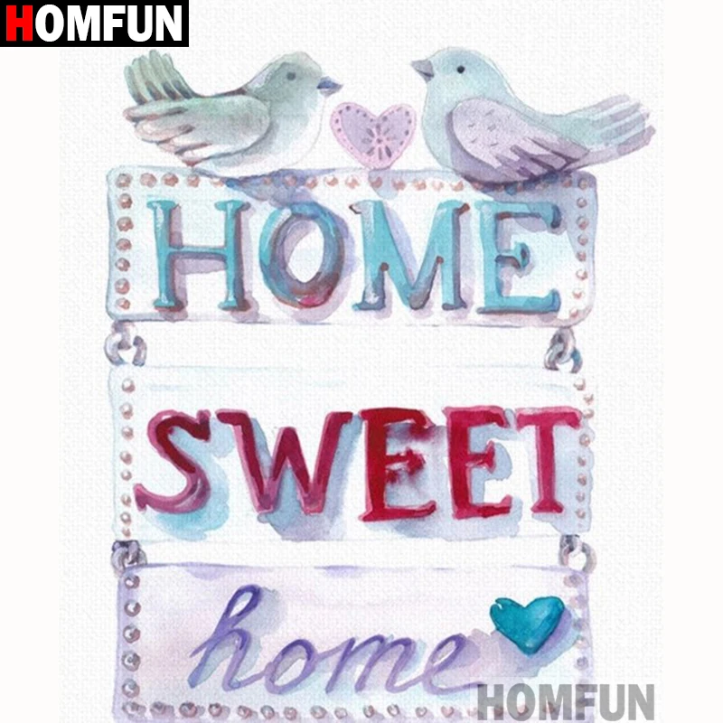 Алмазная 5D Вышивка HOMFUN A18177 картина голубь с полными квадратными/круглыми