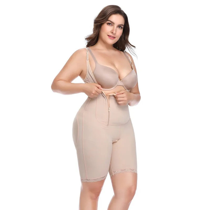 CR размера плюс 6XL 2019 латексный женский корректор фигуры после липосакции пояс с