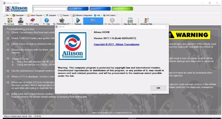 Новое универсальное программное обеспечение Allison DOC 2017 для разблокировки keygen +