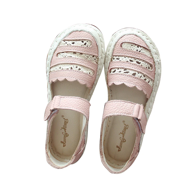 Небольшие кожаные Оригинальные сандалии ручной работы Careaymade в стиле ретро