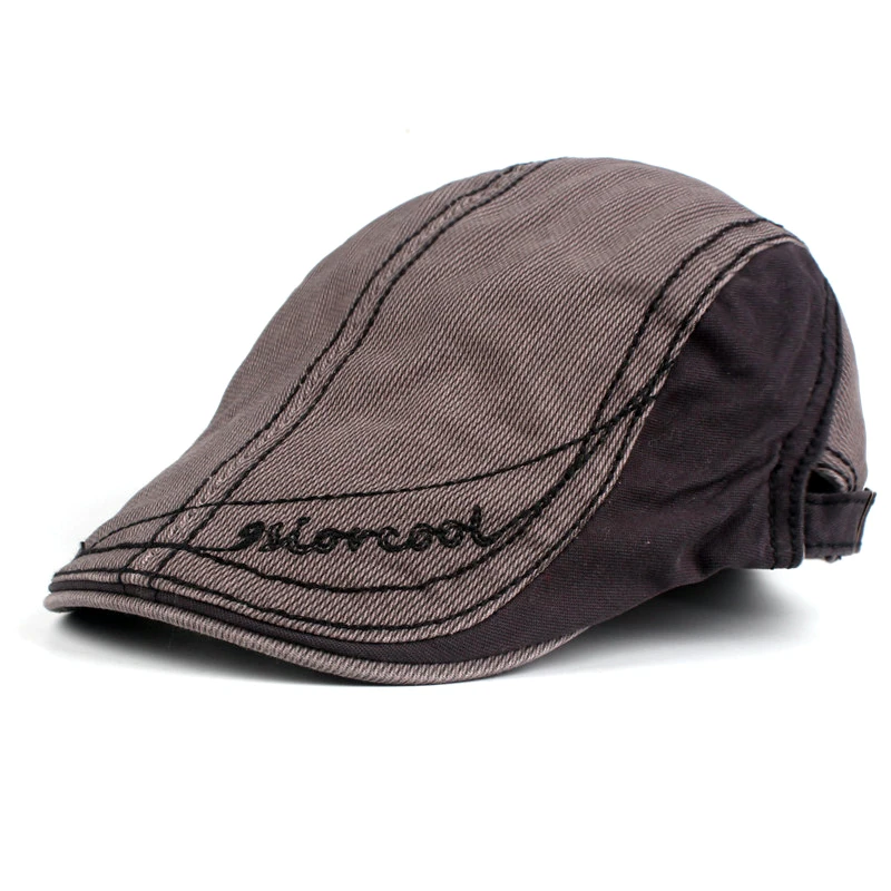 Xthree Fashion Men's newsboy Cap Cotton Berets casquette Hats for Men Visors Sun hat Gorras Planas Caps Adjustable | Аксессуары для