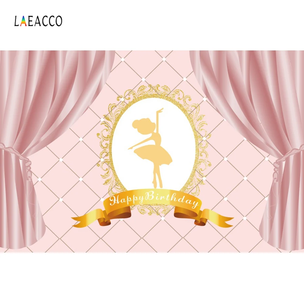 Laeacco принцесса фон декоративный занавес для фотографий танцующая девушка Золотое зеркало день рождения плакат ПОРТРЕТНАЯ ФОТОГРАФИЯ фон