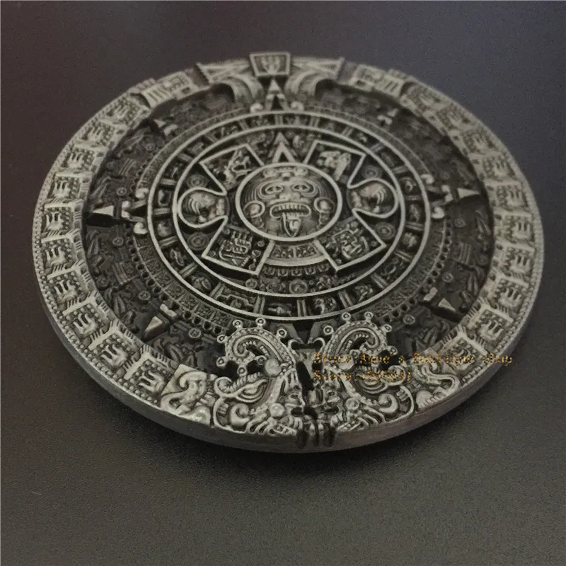Высокое качество k 528 Календарь Ацтеков пряжки ремня человек и женская мода сплав