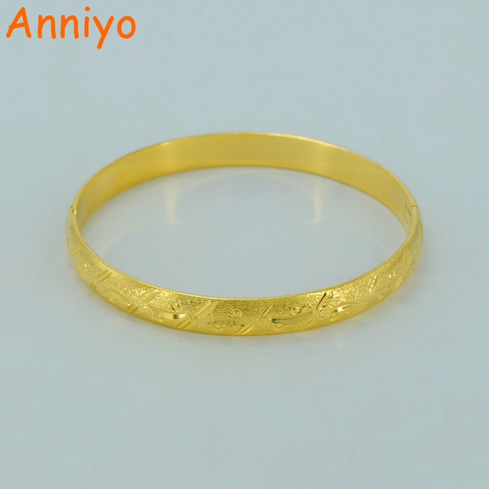 Anniyo 6 3 см и открывающиеся браслеты для женщин Золотой Цвет ювелирные изделия