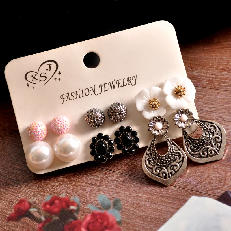 Новинка 2019 женские Украшения оптовая продажа серьги-гвоздики для девочек на день