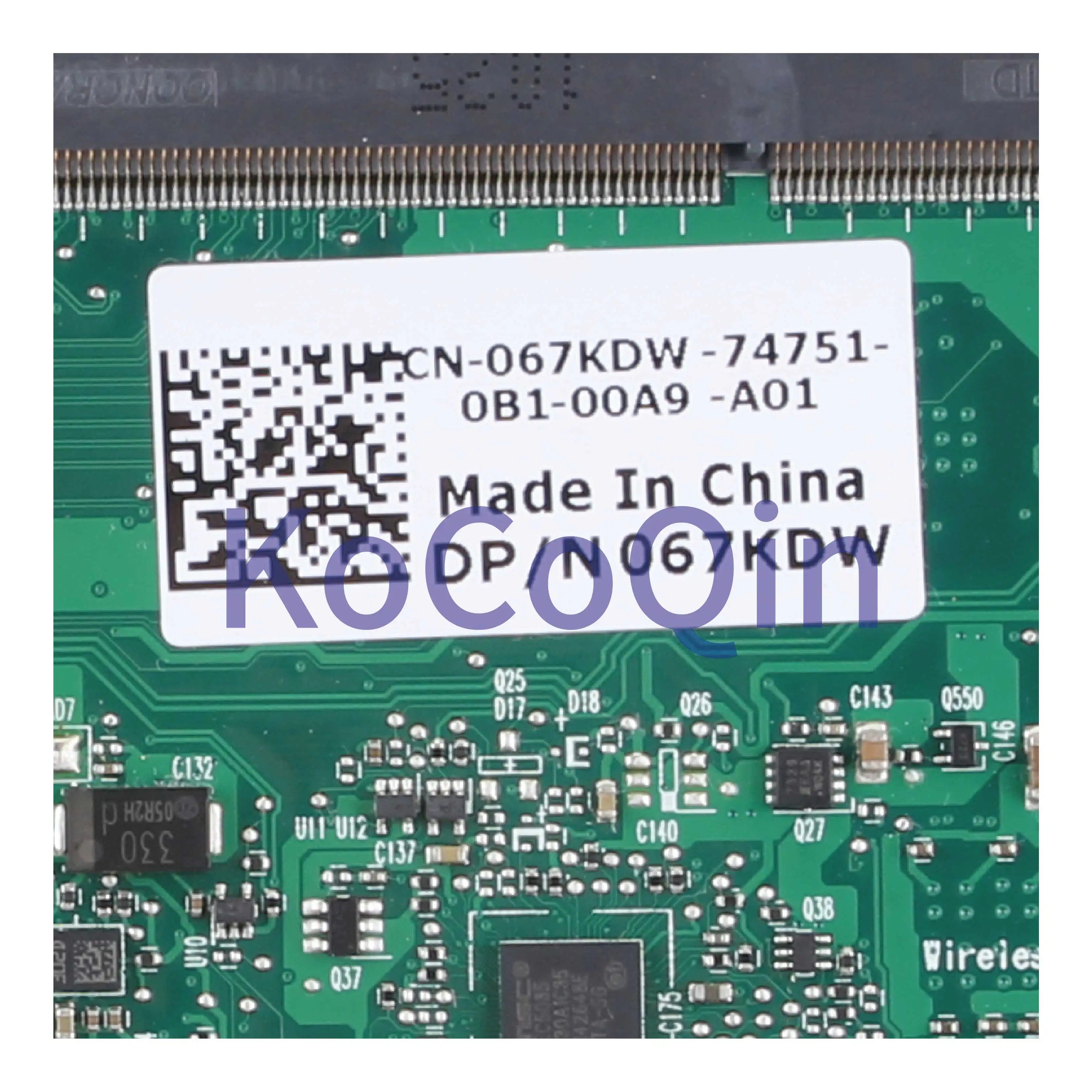 KoCoQin Laptop motherboard For DELL Latitue 13 L13 P08S Mainboard CN-067KDW 067KDW 6050A2307401-MB-A02 SU7300