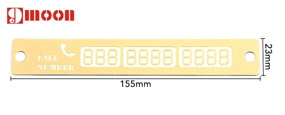Автомобильная парковочная карта со светящимся номером телефона для Volkswagen VW Jetta MK5