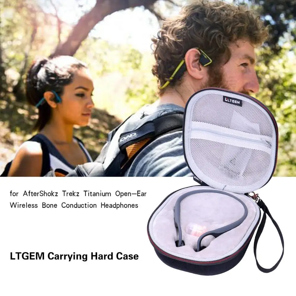 Жесткий чехол для переноски LTGEM EVA AfterShokz Trekz титановые открытые наушники с