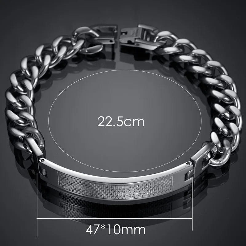 Браслет из нержавеющей стали в стиле панк 2017|snap button|biker bracelethand chain |