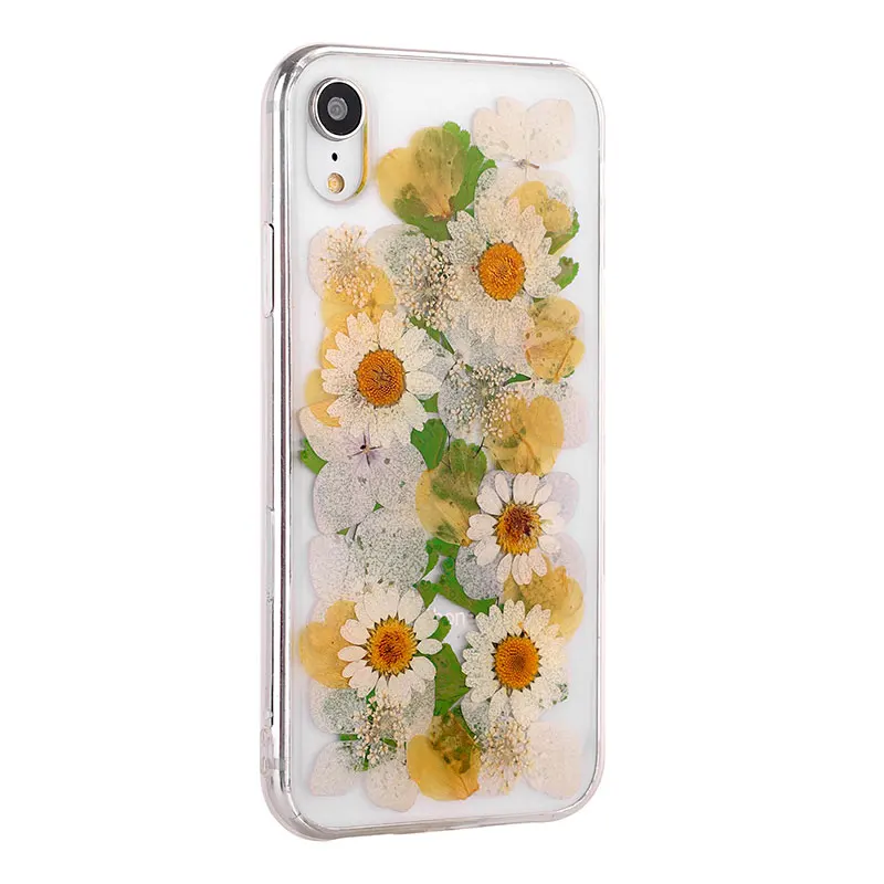 Boucho For iPhone XS MAX 7 6 6S 8 Plus X Fashion Real Plant Flower Floral Planet Phone Cases Soft Silicone Cover XR |