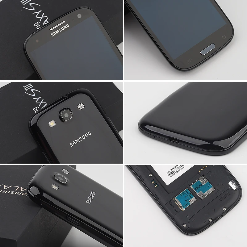 I9300 разблокированный смартфон Samsung Galaxy S3 S III четырехъядерный 4 8 дюймовый экран 8MP