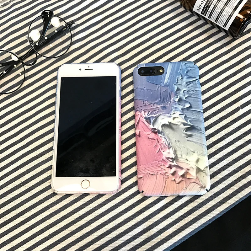Japanese and Korean Fresh Art Phone Case for IPhone X 6 XS 6S 7 8 XR MAX Plus Matte Back Cover |