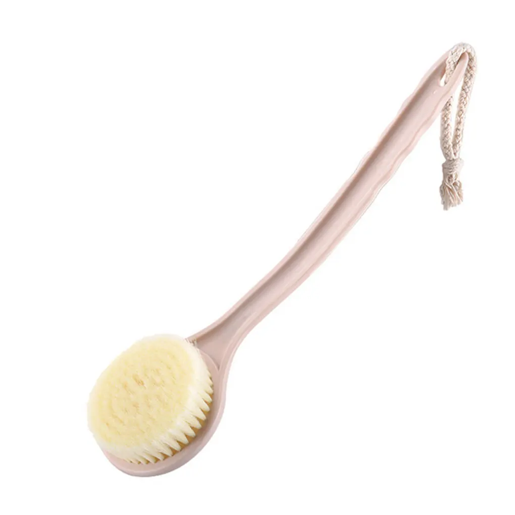 Feiqiong Bath Brush Long Anti-Skid Handle Bath Brushes Massager Back Body Shower Exfoliation Scrubber Bathroom Brush Accessories