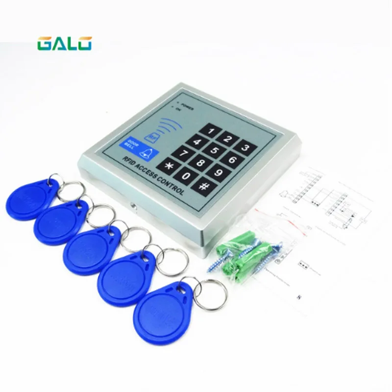 Security RFID Proximity Entry Door Lock Access Control System +5 Keyfobs with English user manual | Безопасность и защита