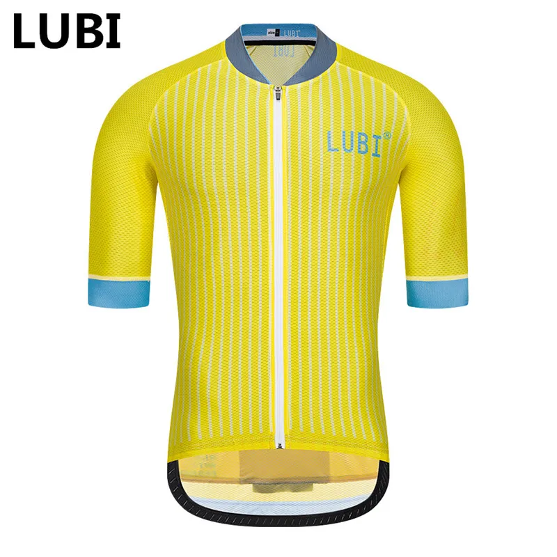 only jersey LUBI Мужская Профессиональная командная велосипедная Джерси с коротким рукавом, анти-пот, велосипедная рубашка, дышащая одежда для гонок, MTB, одежда для велоспорта - Цвет: only jersey