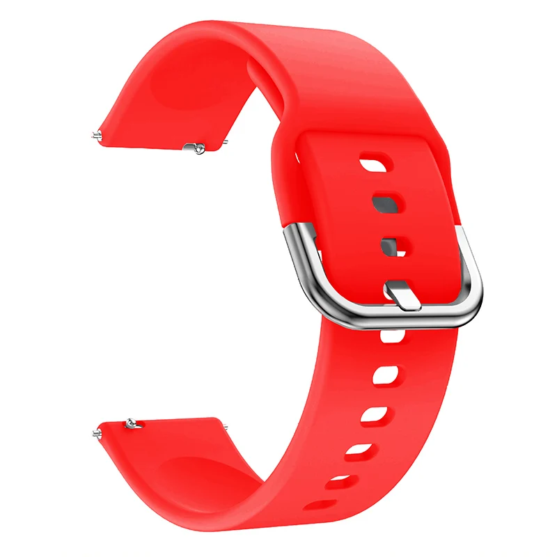 07 Red Laforuta спортивный силиконовый ремешок для Suunto 3 Fitnes samsung Galaxy Watch активный ремешок 20 мм быстросъемный браслет Новинка - Цвет ремешка: 07 Red