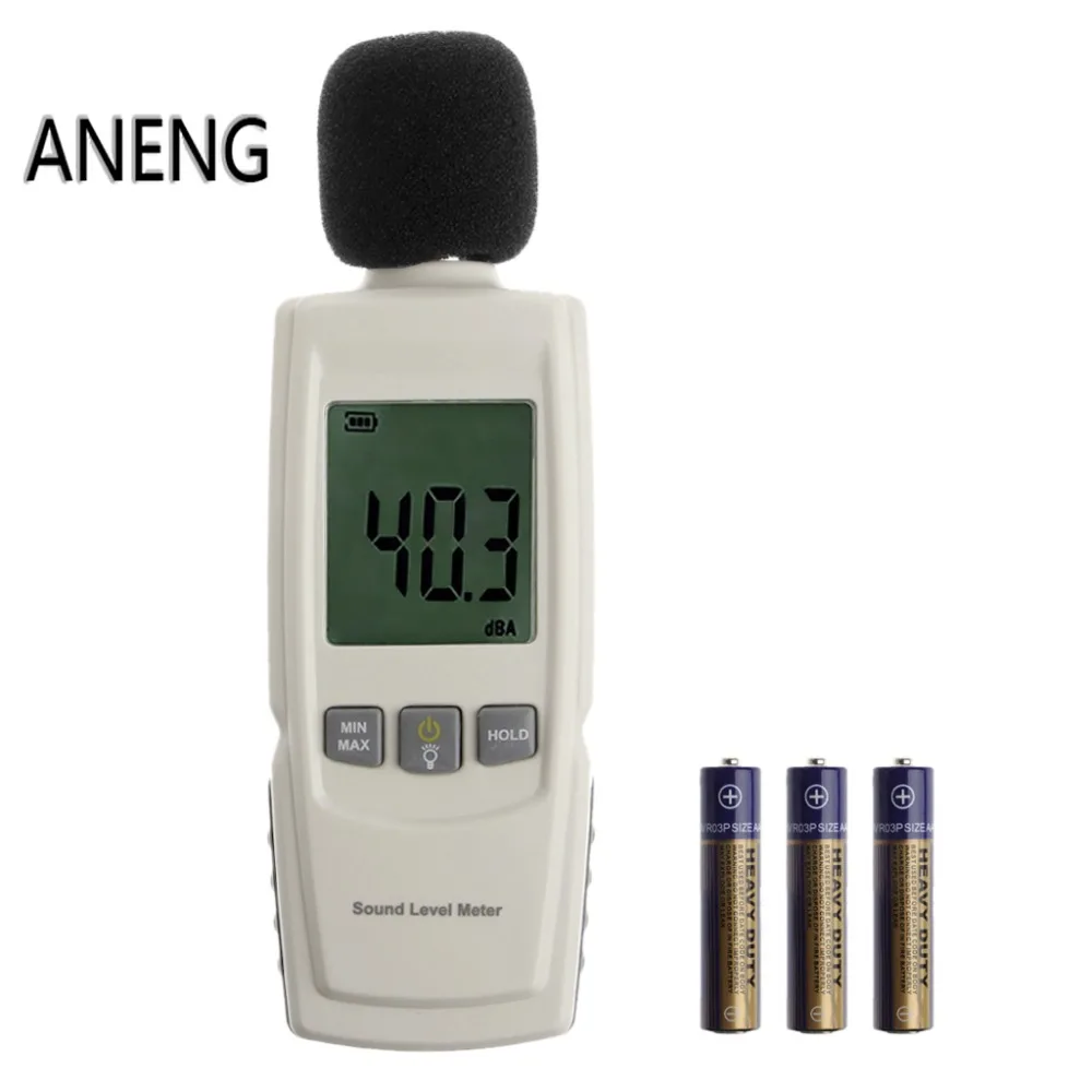ANENG звукомер децибел цифровой мини аудио измерения уровня шума 30-130 дБ