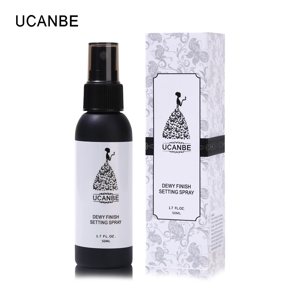 50ml UCANBE бренд Dewy Finish Setting спрей для макияжа тумана стойкая основа для макияжа лица Защита масляного контроля база закрепитель косметики - Цвет: 50ml