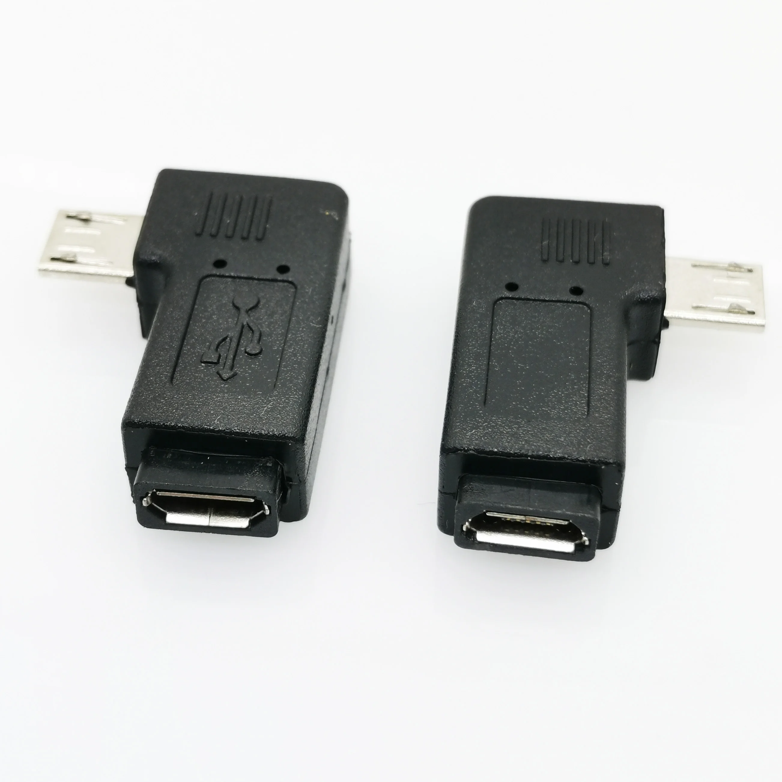 1 шт. 90 градусов левый и правый угловой Micro USB 5PIN Женский к MICRO USB Мужской адаптер питания для синхронизации данных