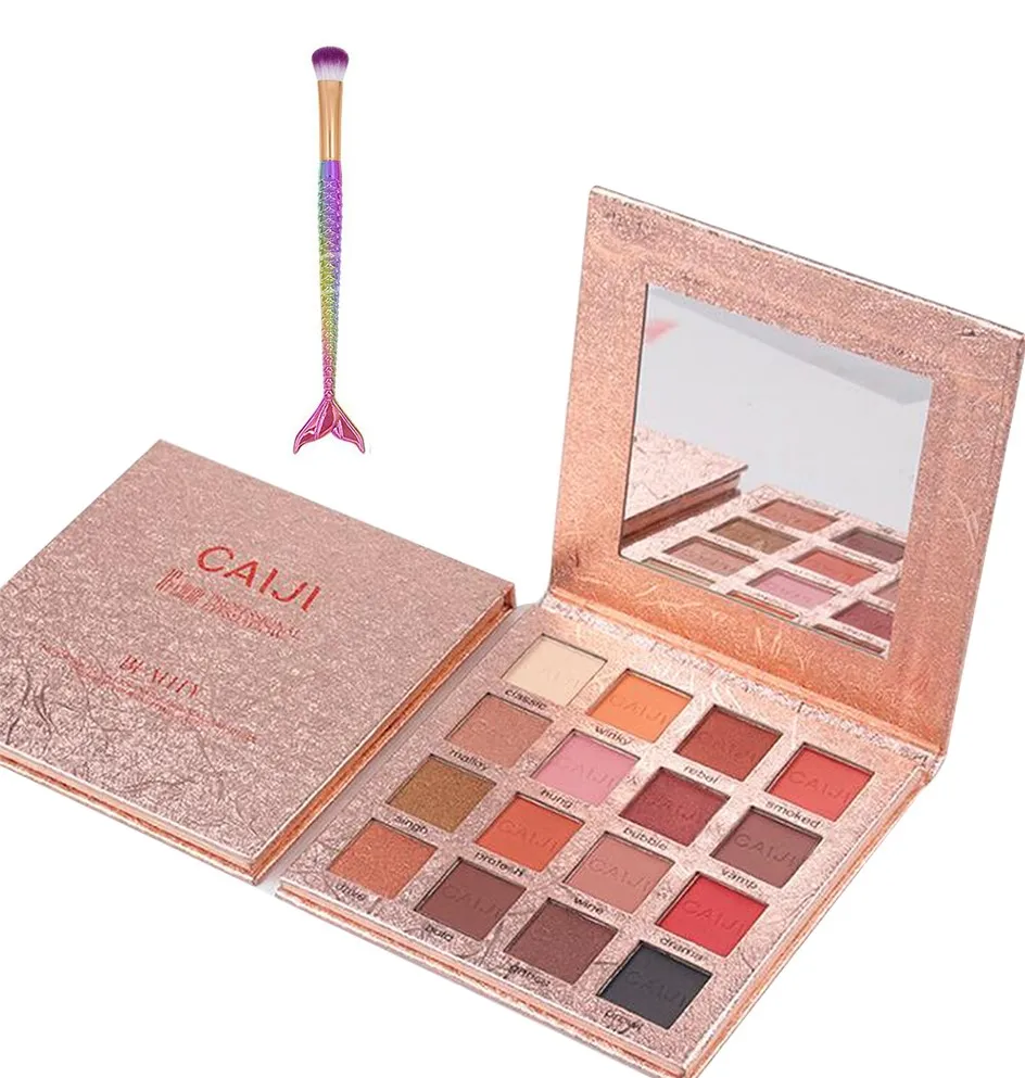 16 цветов тени для век палитра цветная Золотая фольга перламутровый мат макияж с