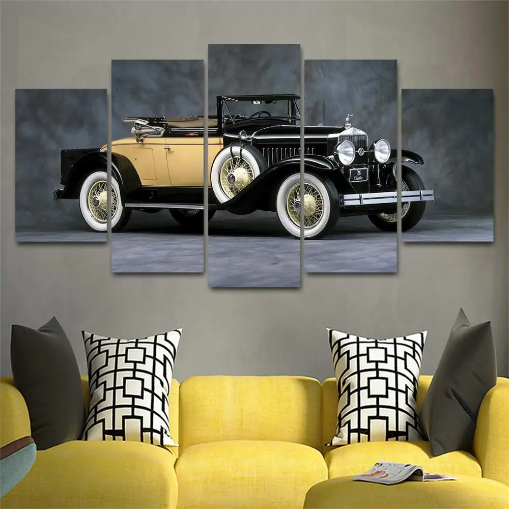 

Drop shipping 5 Panel Wall Art Pictures Canvas Painting abstract canvas poster painting decoration for living room LW268