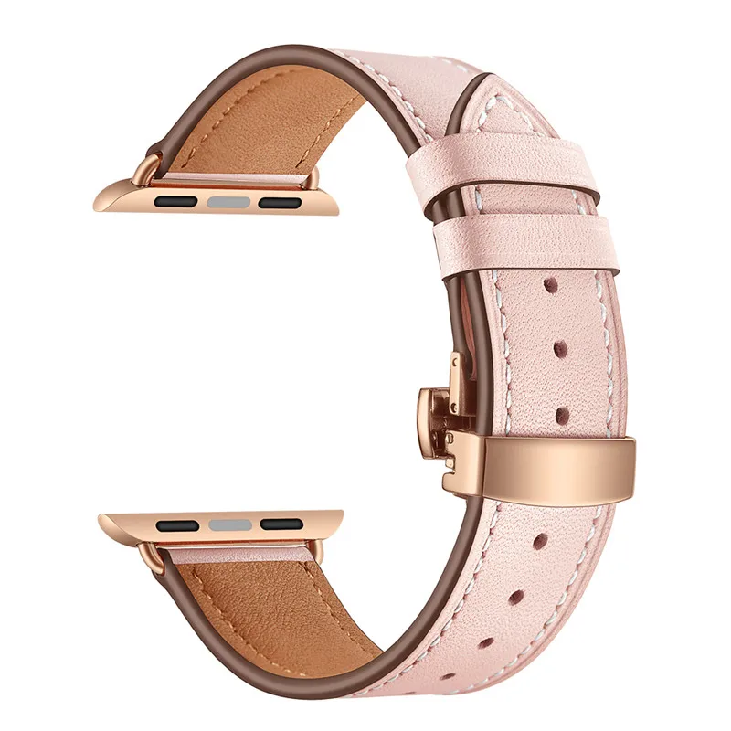Ремешок кожаный для Apple Watch Band 38 мм 42 модный сменный Браслет часов с