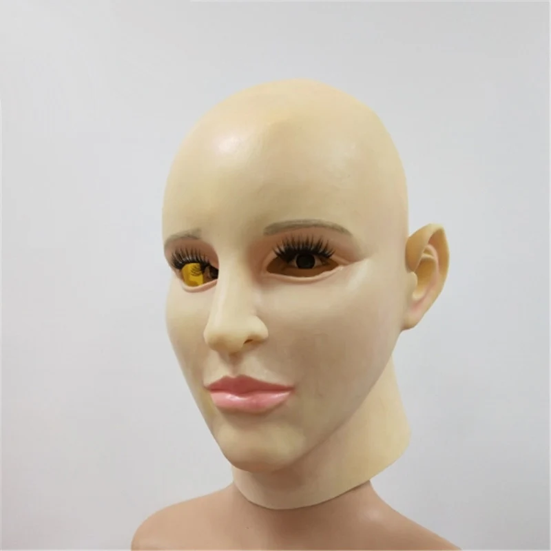 Маска для Хэллоуина забавная Реалистичная латексная мужская маска Черная