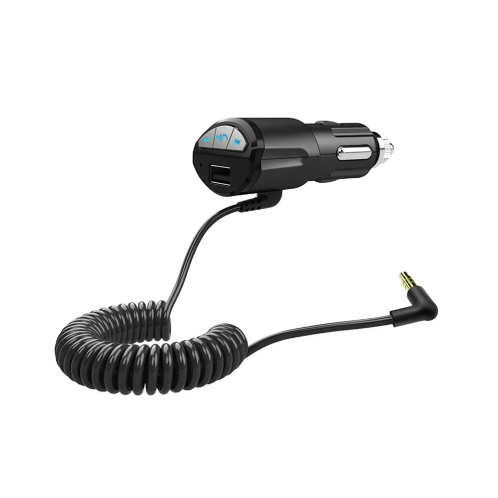 ECos 3 5 мм Автомобильная гарнитура Bluetooth AUX Стерео Аудио приемник адаптер USB зарядка