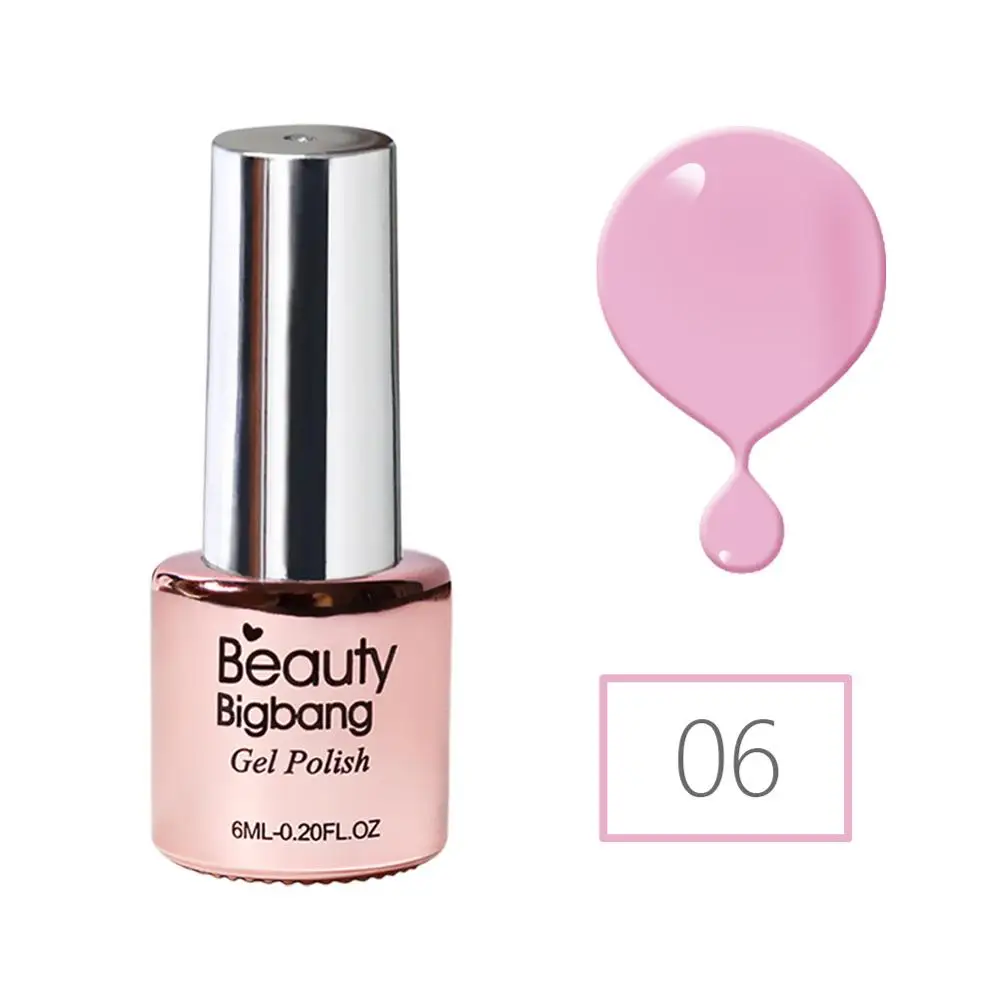 06 BeautyBigBang 6 мл 36 цветов замачивается сверху гель для ногтей УФ поли гель лак для маникюра эмаль полигель гель лак для верхнего покрытия мате ногтей - Цвет: 06