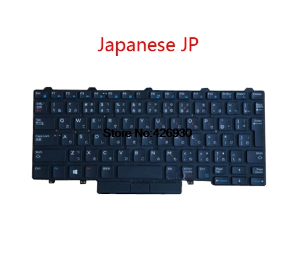 Japanese JP Клавиатура для ноутбука бренд DELL для серии Latitude E5450 5450 E5470 английский США Русский RU латинский язык бразильский бр Великобритания японский JP Франция fr - Цвет: Japanese JP