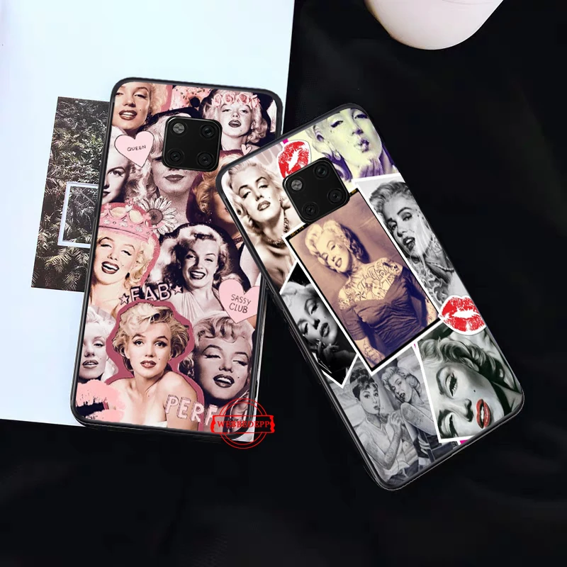 Силиконовый чехол Мэрилин Монро для Huawei Mate 10 Pro 20 30 Lite Nova 2i 3 3i 4 Y5 Y6 3018 Y7 Prime
