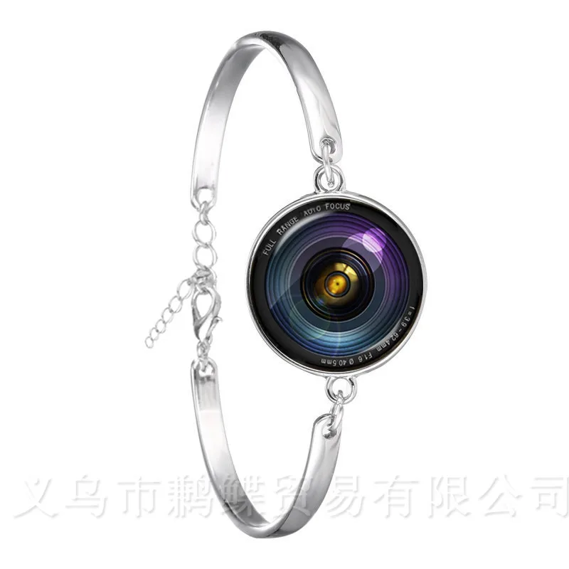 

Dslr Lenses Art Picture Bracelet Keep That Moment Forever Camera Lens Silver Plated Chain Bangle For Women Best Gift