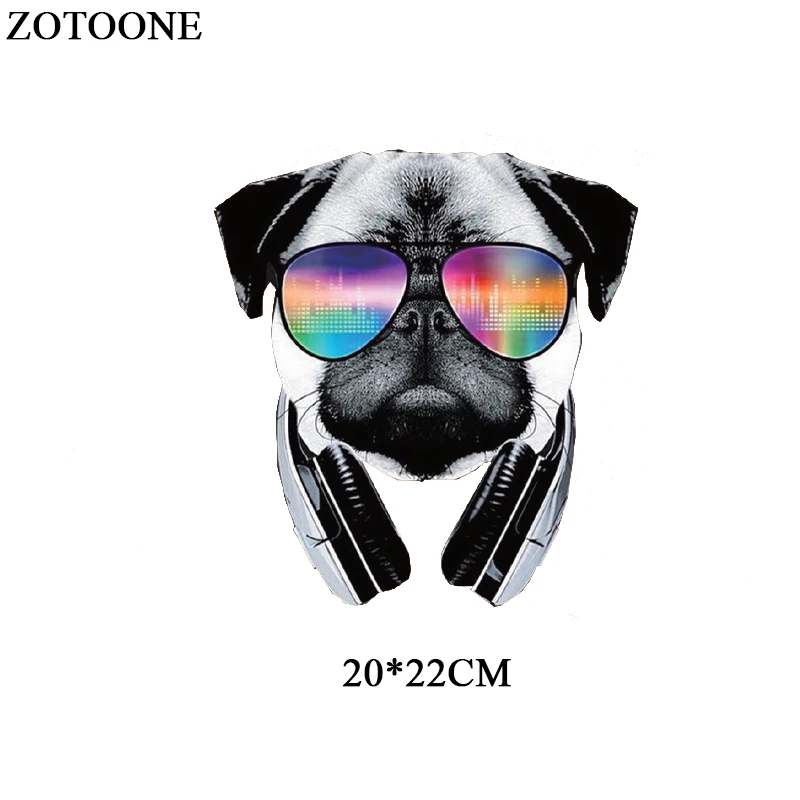Модная музыкальная нашивка ZOTOONE с собакой термонаклейка для одежды сделай сам