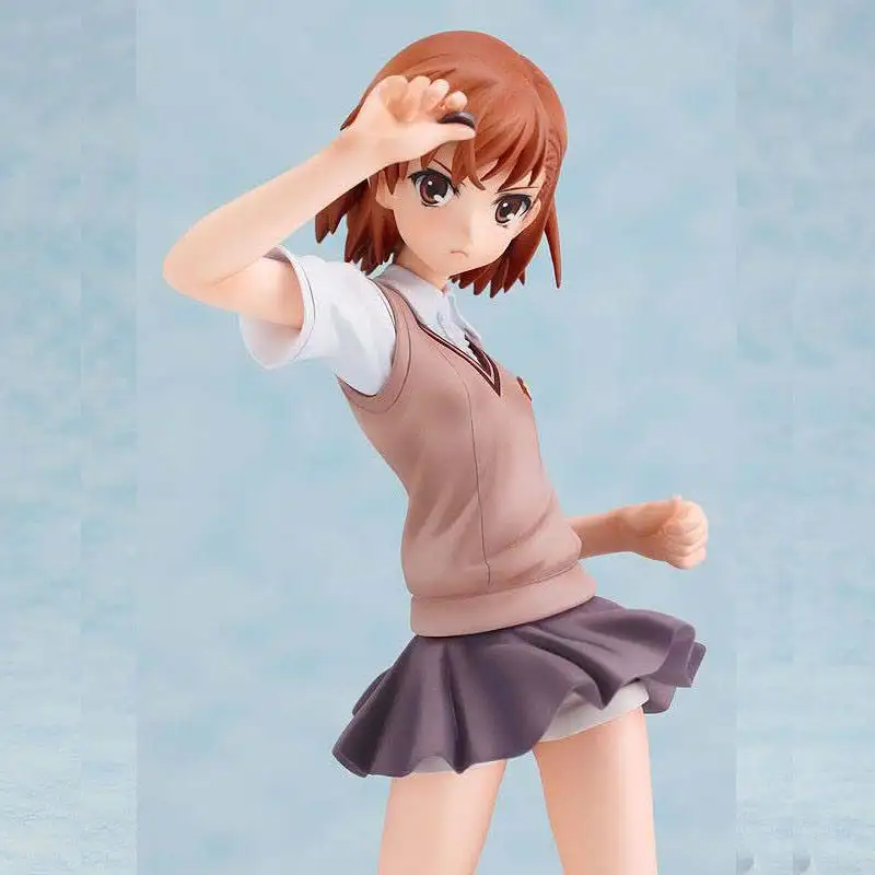 18 см электро мастер Toaru Kagaku no Railgun Mikoto Misaka Mikoto фигурка героя игрушки Аниме Toyes подарок коллекционеры кукол