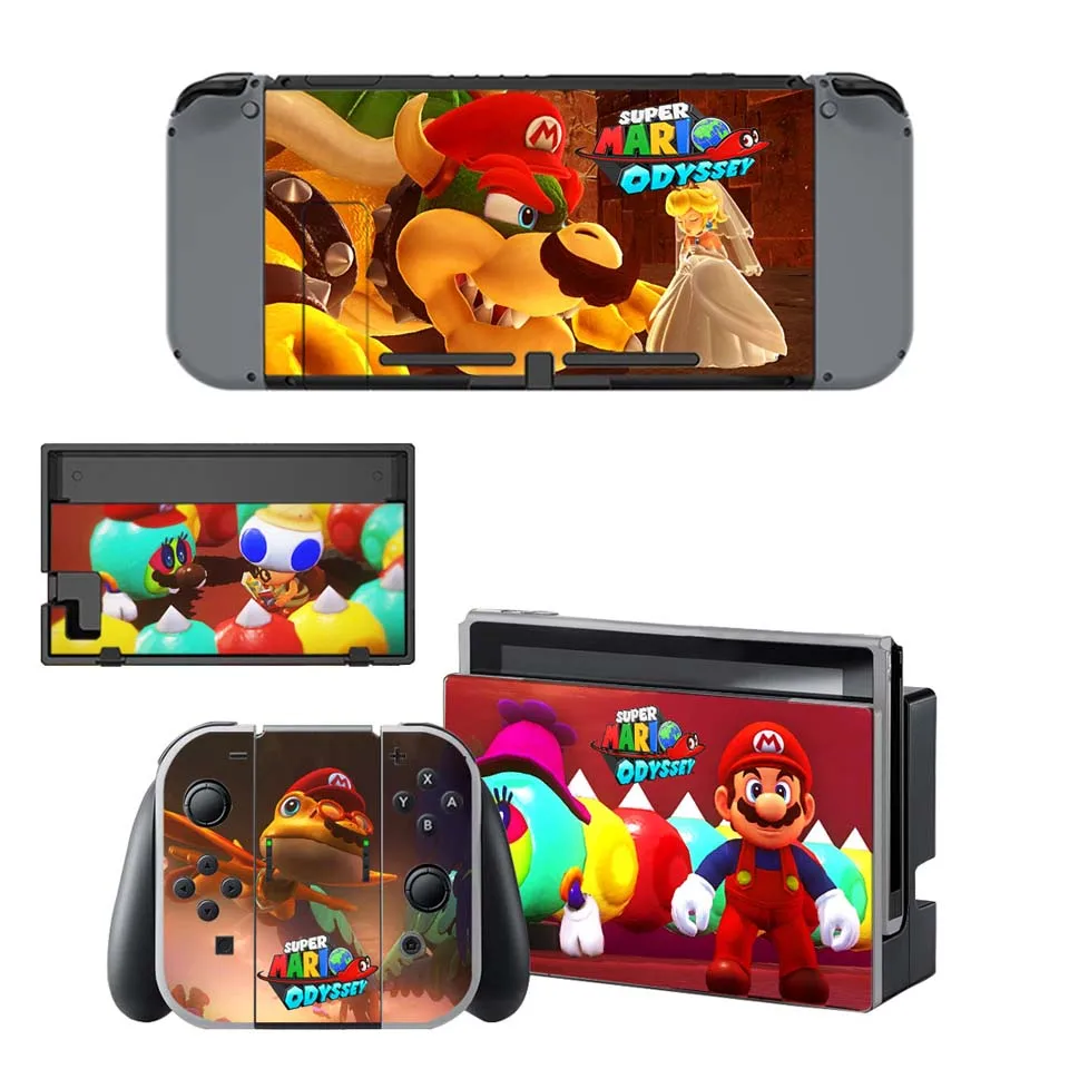 YSNS1012 Настенный переключатель виниловая консоль Наклейки Обложка Joy-Con кожаная наклейка на контроллер для Супер Марио наклейки для вечеринки - Цвет: YSNS1012