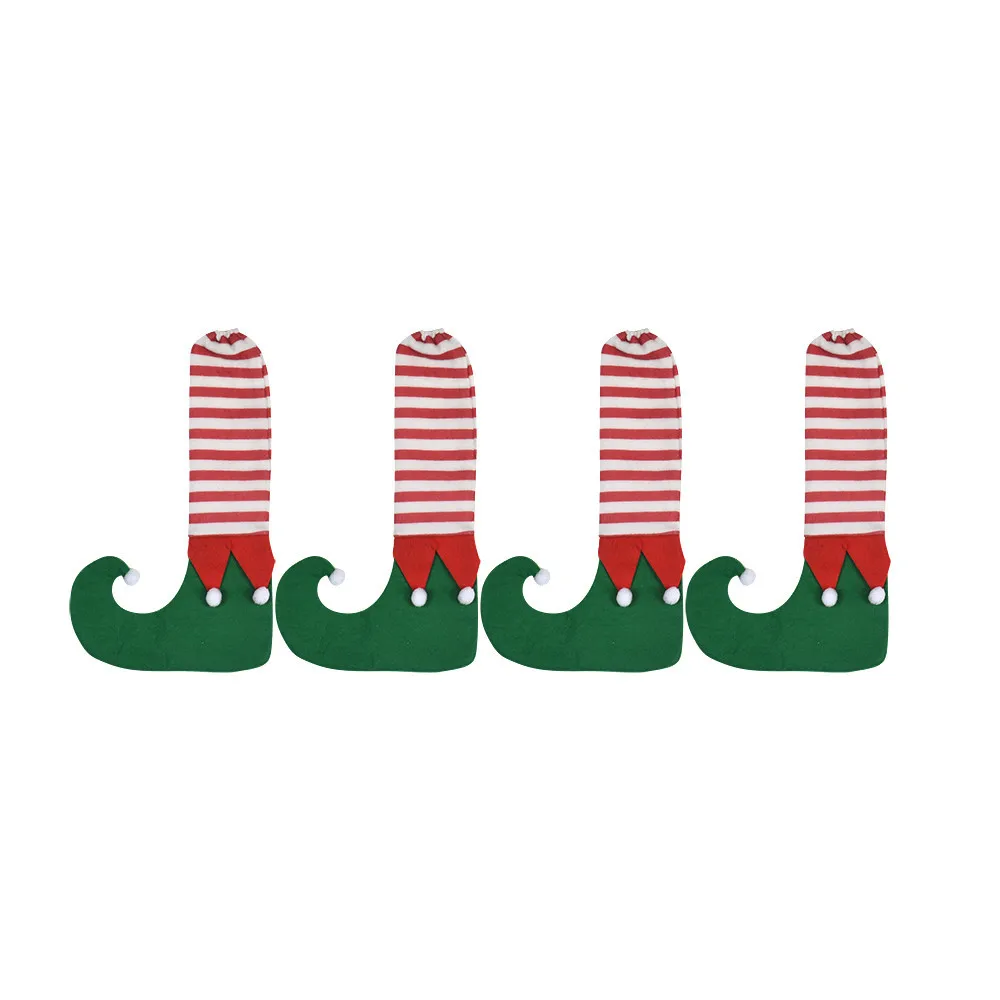 1 шт. чехлы на ножки стола для стула Санта Клаус Navidad Рождественское украшение для домашнего стула чехол на стол Декор новогодние принадлежности#25